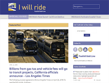 Tablet Screenshot of iwillride.org